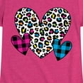 thumbnail image 3 of Instant Message - Patterned Hearts - Toddler And Youth Girls Short Sleeve Graphic T-Shirt, 3 of 6