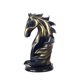 thumbnail image 1 of Botellero de resina con soporte para botellas de vino y estante para botellas con forma de caballo. Oro azul, 1 of 7