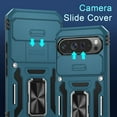 thumbnail image 2 of KOMI Case for Google Pixel 9/9 Pro with Slide Camera Cover+Screen Protector(1 Pack), Rotated Ring Kickstand Military Grade Shockproof Protective Cover-Light Blue, 2 of 5