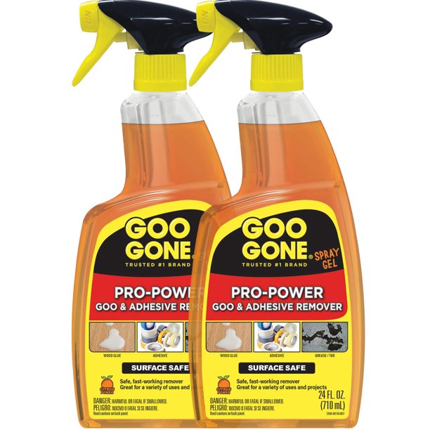 Gel removedor de adhesivos Goo Gone Pro-Power en aerosol, 720 ml, paquete de 2