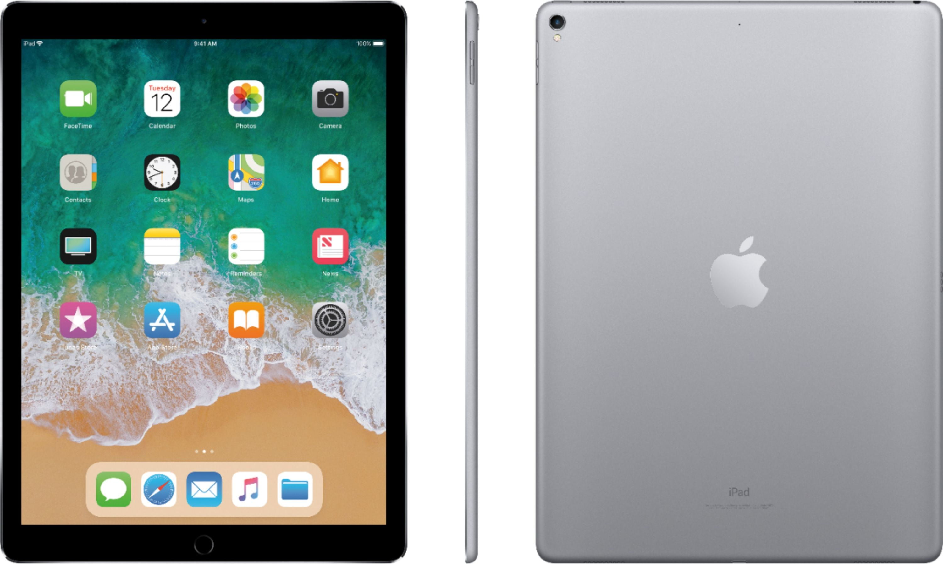 Apple iPad Pro 12.9" (2nd 64GB Wi-Fi Tablet (MQDA2LL/A) - Space Gray (Used) - Walmart.com