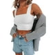 thumbnail image 2 of SAYOO - Camisola sexy de verano para mujer, color sólido, sin mangas, con cuello cuadrado SAYOO Moda, 2 of 9