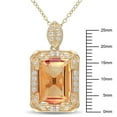 thumbnail image 2 of Everly Women's Citrine and Topaz Yellow Gold Plated Necklace, 2 of 7
