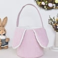 thumbnail image 5 of Easter Bunny Basket Bags with Rabbit Ears, Cute Easter Buckets for Egg Hunts, Candy Storage, and Decorations, Reusable Tote for Kids & Adults, 5 of 6