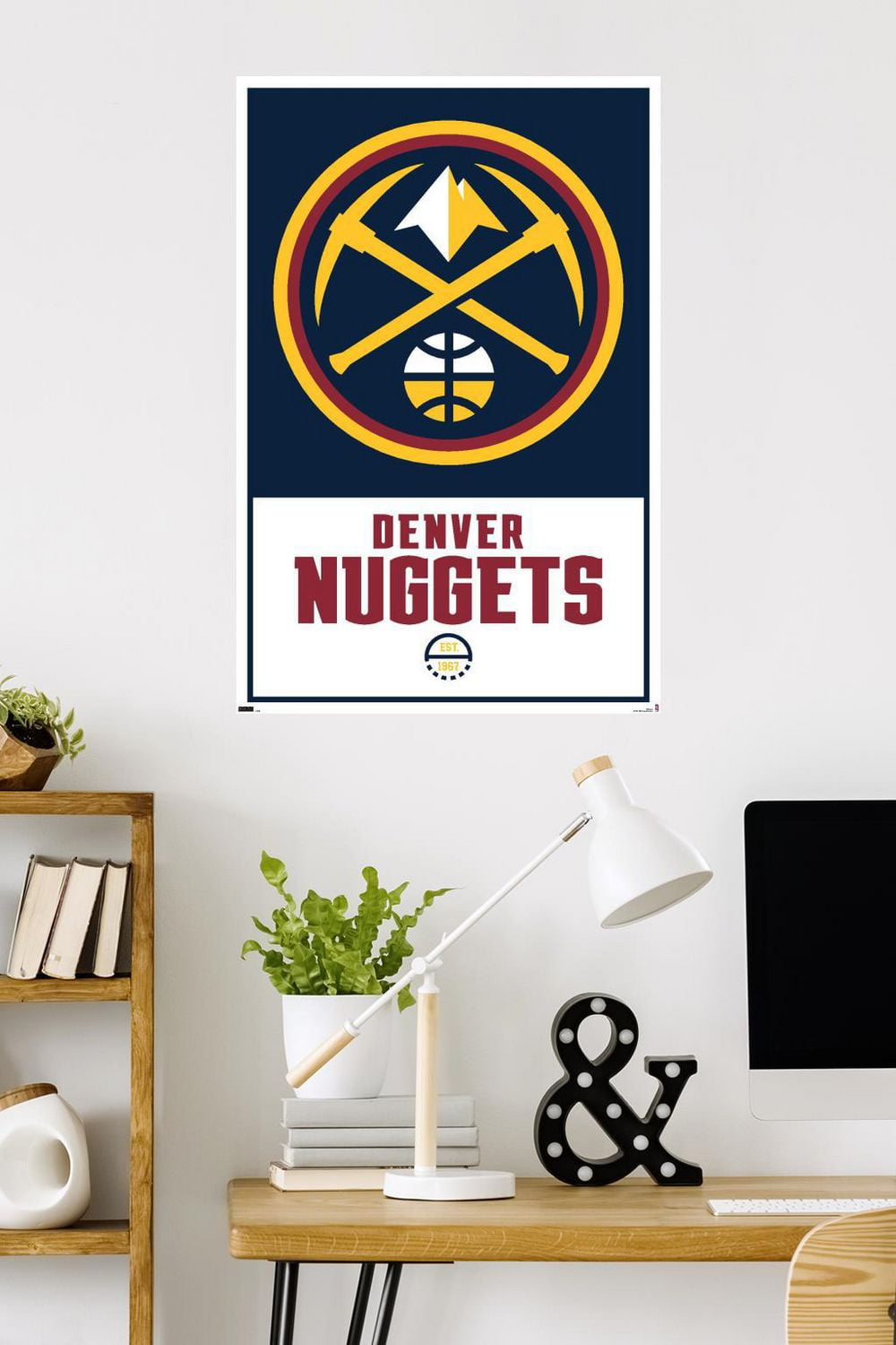 NBA Denver Nuggets - Logo 21 Wall Poster, 22.375" x 34"