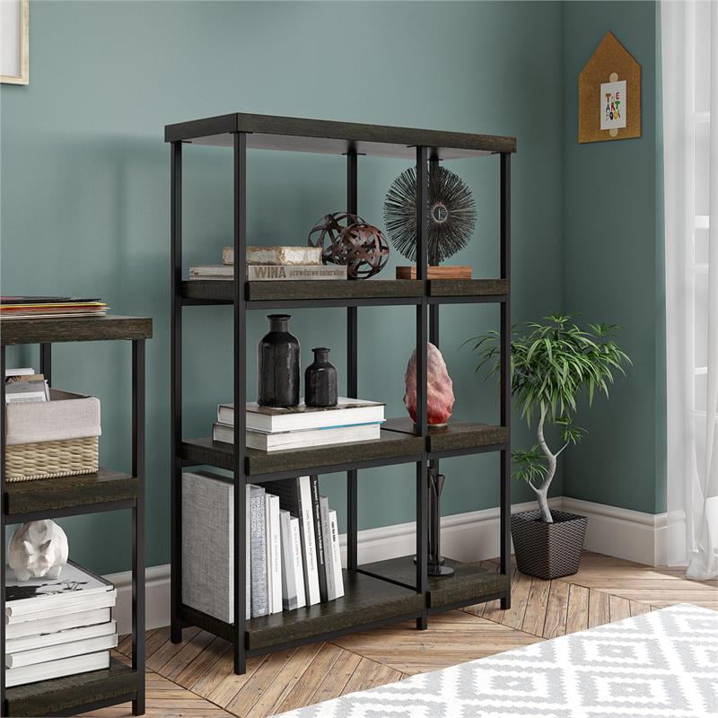 Ameriwood Home Elmwood Bookcase in Brown Oak