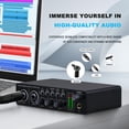 thumbnail image 3 of Interfaz de audio BOMGE U204 USB para grabación en PC 32 bits/192 kHz, 3 of 7