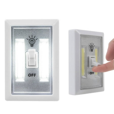 

1 COB Light Switch Lamp Wireless Closet Night Wall Lights Battery Operated LED