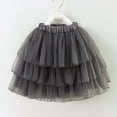 thumbnail image 2 of Khunlpohl Little Girls Mesh Skirts Elastic High Waist Layered Flowy Party Dance Princess Mini Skirt, 2 of 7