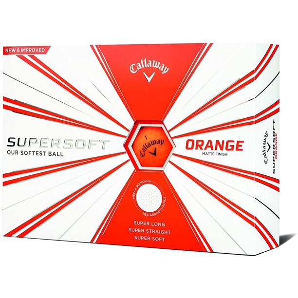 Callaway Golf Supersoft Golf Balls (Matte Orange)