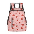 thumbnail image 3 of Balery Strawberry Lightweight Backpack for Men and Women - Durable and Water-Resistant, Ideal for School, Work, Travel, and Everyday Use, 3 of 9