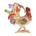thumbnail image 1 of Caja de baratijas con bisagras en forma de gallo Fernando organizador de joyas figura de animal, 1 of 8