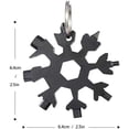 thumbnail image 3 of 18-in-1 Snowflake Multitool, Stainless Steel Snowflake tool Bottle Opener, Snowflake Multi Tool Cool Gadgets Stocking Stuffers for Men, Christmas Gifts for Men, Dads, Husbands.(Colorful), 3 of 5
