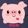 thumbnail image 3 of CafePress - Kawaii I Love Pigs Long Sleeve Dark T Shirt - Long Sleeve Dark T-Shirt, 3 of 4