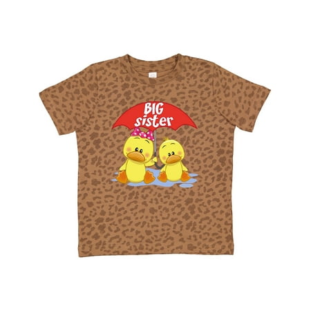 

Inktastic Big Sister Duck Gift Toddler Toddler Girl T-Shirt