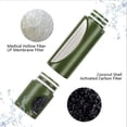 thumbnail image 3 of Bomba purificadora de agua con filtro de agua de carbono reemplazable de 0,01 micrones, 4 etapas de filtrado, equipo portátil de emergencia y supervivencia para exterioresarmygreen, 3 of 5