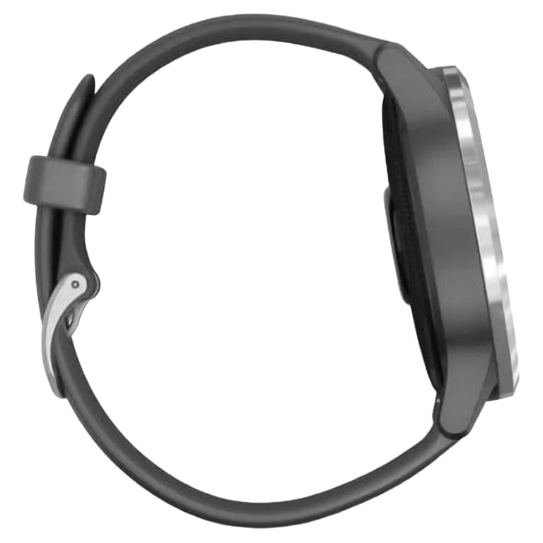 Garmin vívoactive® 4, Silver Bezel, Shadow Gray Case, Silicone Garmin vívoactive® 4, Silver Bezel, Shadow Gray Case, Silicone