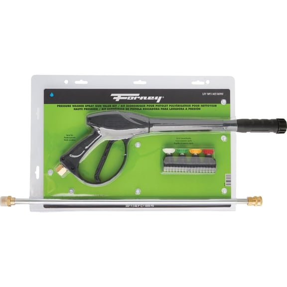 Forney Industries Pressure Washer Gun and Quick Connect Nozzles Value Kit