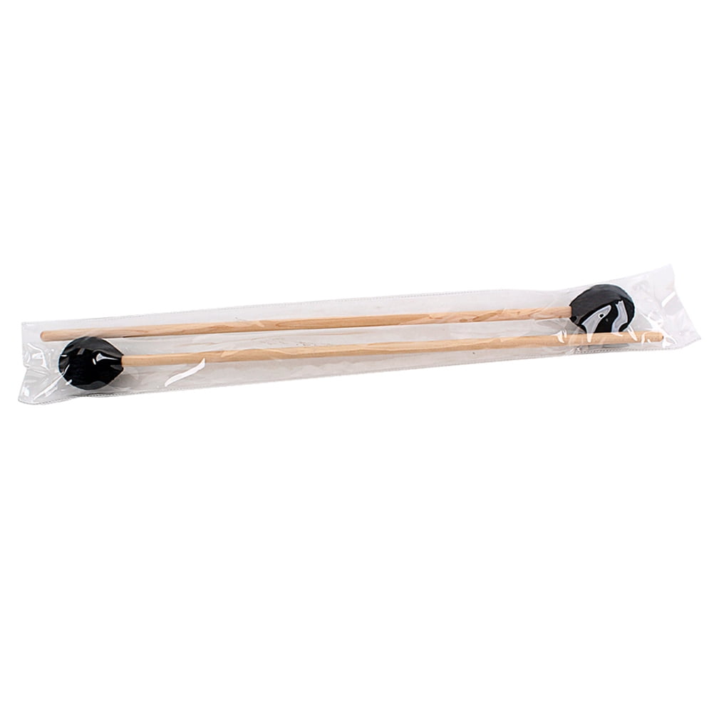 FOMIYES Drumsticks Mallets Wooden Handle Black 2Pcs