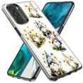 thumbnail image 2 of MUNDAZE Motorola Moto G Stylus Shockproof Clear Hybrid Protective Phone Case Cute White Blue Daisies Gnomes Cover, 2 of 5