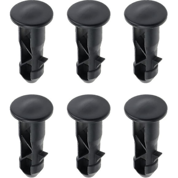 3 Pairs Hinge Bolts Hinge Pins For Trash Can Lid Bins To Fit 240/120/100/60l Outdoor Dustbins, 65mm X 18mm, Black Plastic
