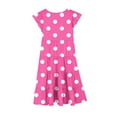 thumbnail image 6 of Ashirexll Summer Dresses for Teens, Girls Dresses Size 10-12, Girls Short Sleeve Ruffle Sleeve Dress with Pockets Polka Dots Fashion Plowy Dress, 6 of 7