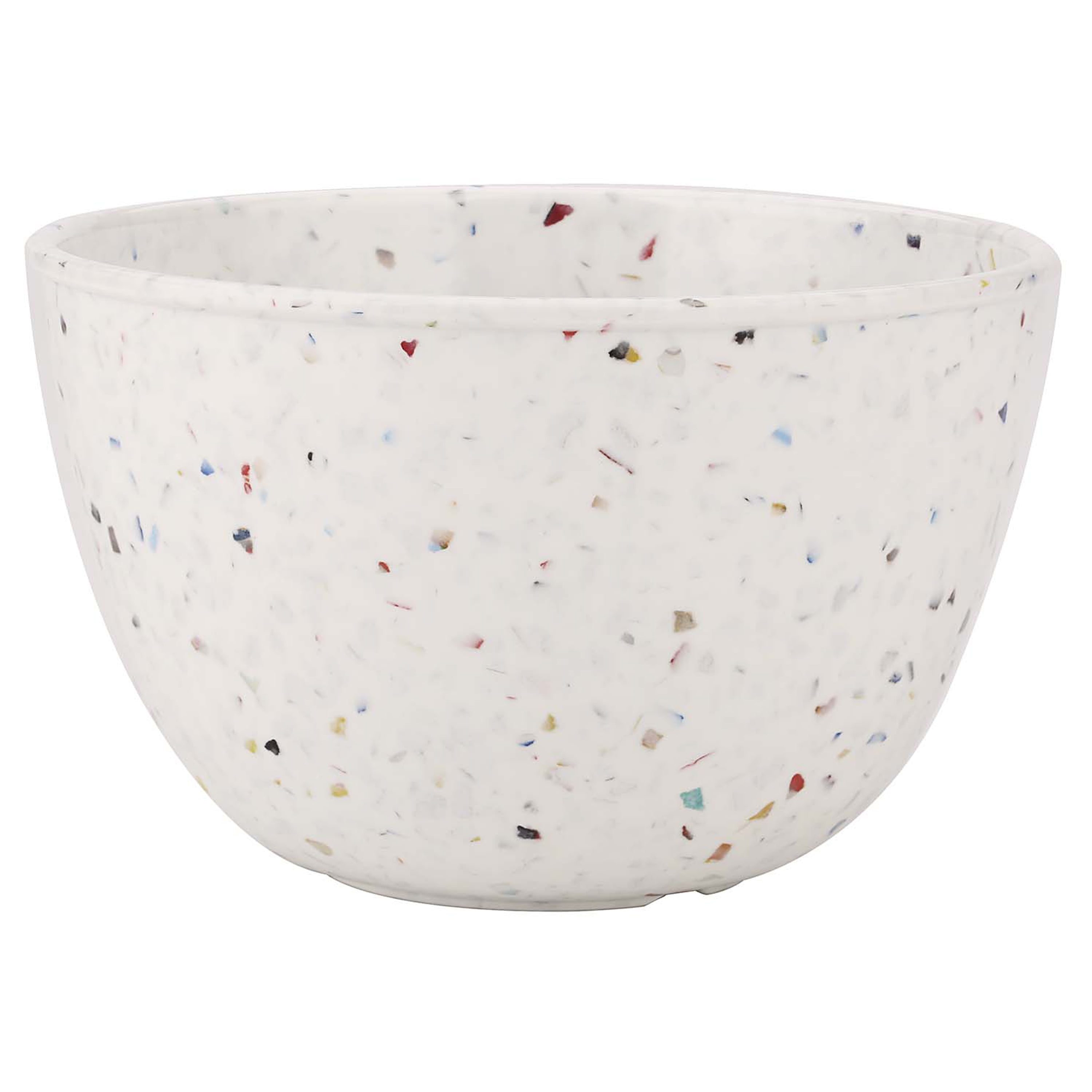 Zak! Designs 24 Ounce Eggshell White Confetti Soup Bowls