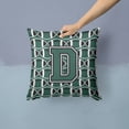 thumbnail image 2 of Monogram Letter Football Fabric Decorative Pillow, 2 of 4