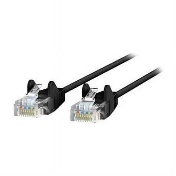15 ft. Cat6 Slim 28 AWG UTP Snagless Patch Network Cable, Black
