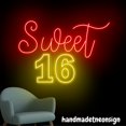 thumbnail image 5 of Handmadetneonsign Sweet 16 Neon Sign, Birthday Led Light, Party Wall Art Decor, Best Gife For Her 69141, 5 of 5