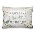 thumbnail image 2 of Creative Products Grateful Thankful & Blessed Fall Floral 14x20 Spun Poly Pillow, 2 of 3