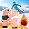 thumbnail image 2 of Betivan Men's Couple Style Winter Ski Gloves Windproof Waterproof Cold Resistant Heavy Duty Fleece Lined Thick Warm Outdoor Cycling Riding Snowboarding Gloves, 2 of 9