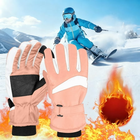 Gamivast Winter Gloves for Women & Men Fleece Lined Waterproof And Breathable Snow Gloves Touchscreen Anti-Slip Gloves for Running Driving Hiking