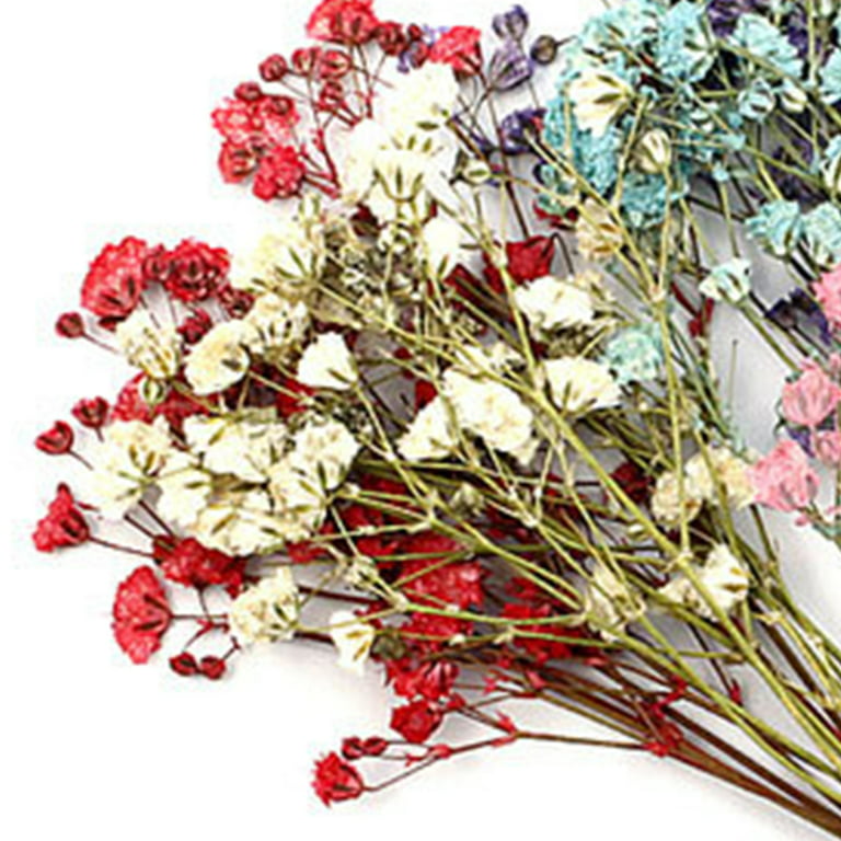 Dried Flowers 15 Head Artificial Flower Clove PInk Silk Bouquet