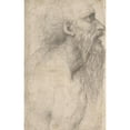 thumbnail image 2 of Sodoma 11x14 Black Ornate Wood Framed Double Matted Museum Art Print Titled: Bust of a Man with Long Beard (1477-1549), 2 of 5