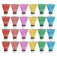 thumbnail image 2 of Bjxy 24pcs Plastic Shuttlecock Colorful Badminton Game Ball Head Shuttlecock Light Weight, 2 of 2