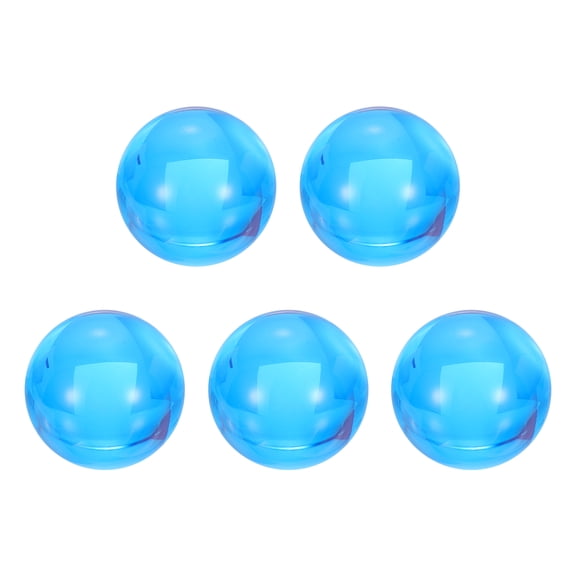 Unique Bargains 30mm 1.2" Acrylic Contact Juggling Ball Ornament Blue 5pcs