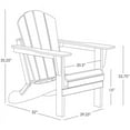 thumbnail image 2 of Paradise 3-Piece Set Classic Folding Adirondack Chair with Outdoor Side Table, 2 of 9
