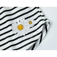 thumbnail image 6 of Beezizac Big Girls Pajamas – Summer Daisy & Black Stripe Comfy Tween PJS Set Kid Size 5T, 6 of 7