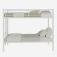thumbnail image 6 of Leumius Twin Over Twin Bunk Bed for Kids Boys Girls, Metal Bunk Bed with Ladders & Guardrail,Convertible 2 Beds,White, 6 of 12