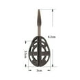thumbnail image 1 of Inline Method Feeder Bait Thrower Carp Fishing Bait Holder Tool Feeders, 1 of 6
