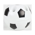 thumbnail image 2 of WDOplteas Portalápices con forma fútbol ​​estante almacenamiento para lápices escritorio (negro-Blanco), 2 of 9