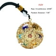 thumbnail image 5 of Crystal Necklace for Women and Men Orgonite Seven Chakra Stones Pendant Necklace Resin Necklace Yoga Stones Necklace Unisex Gifts for her, 5 of 5