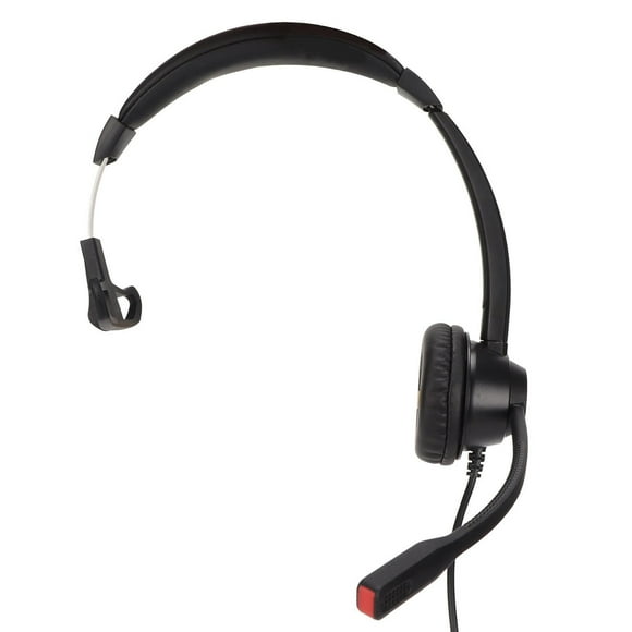 RJ9 Telephone Headset, Single Ear Headset With Noise Canceling Mic Mono, Wired RJ9 Jack Headset Support Volume Adjustment, For Customer Service, VOIP Phone, Call Center