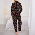 thumbnail image 3 of Bingfone Womens Pajama Sets Watermelon Print,Long Sleeve Loungewear Pajamas Set-Large, 3 of 8