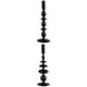 thumbnail image 1 of 2 velas cónicas negras nórdicas para decoración de centro de, 1 of 9