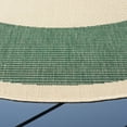 thumbnail image 3 of Safavieh Courtyard Justine Bordered Indoor/Outdoor Area Rug, Beige/Dark Green, 5'3" x 5'3" Round, 3 of 10