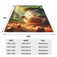 thumbnail image 6 of Totoro Cartoon Printing Throw Blanket, All Seasons Flannel Fleece Blanket, Soft & Warm Plush Blankets for Couch Sofa Bed Camping Travel, 40"x30", 6 of 9