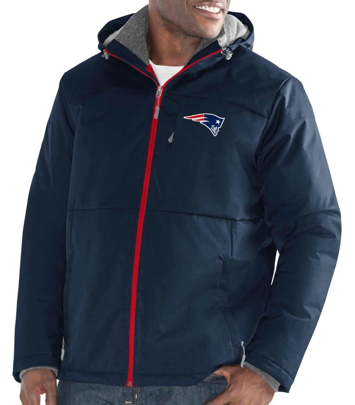 New England Patriots Men's NFL G-III "Points" Full Zip Polyfill Dobby Jacket by G-III Sports