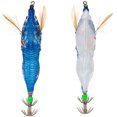 thumbnail image 4 of 5 anzuelos fluorescentes para calamar con cebo blando para pesca de lubina, trucha y salmón en agua dulce o salada, cebos luminosos LED para camarones, 4 of 8